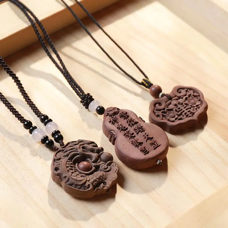 Carved Lotus Pendant Guben Peiyuan Ancient Method Fragrant Beads Fragrance Material Lasting Fragrance Non-heritage Inheritance