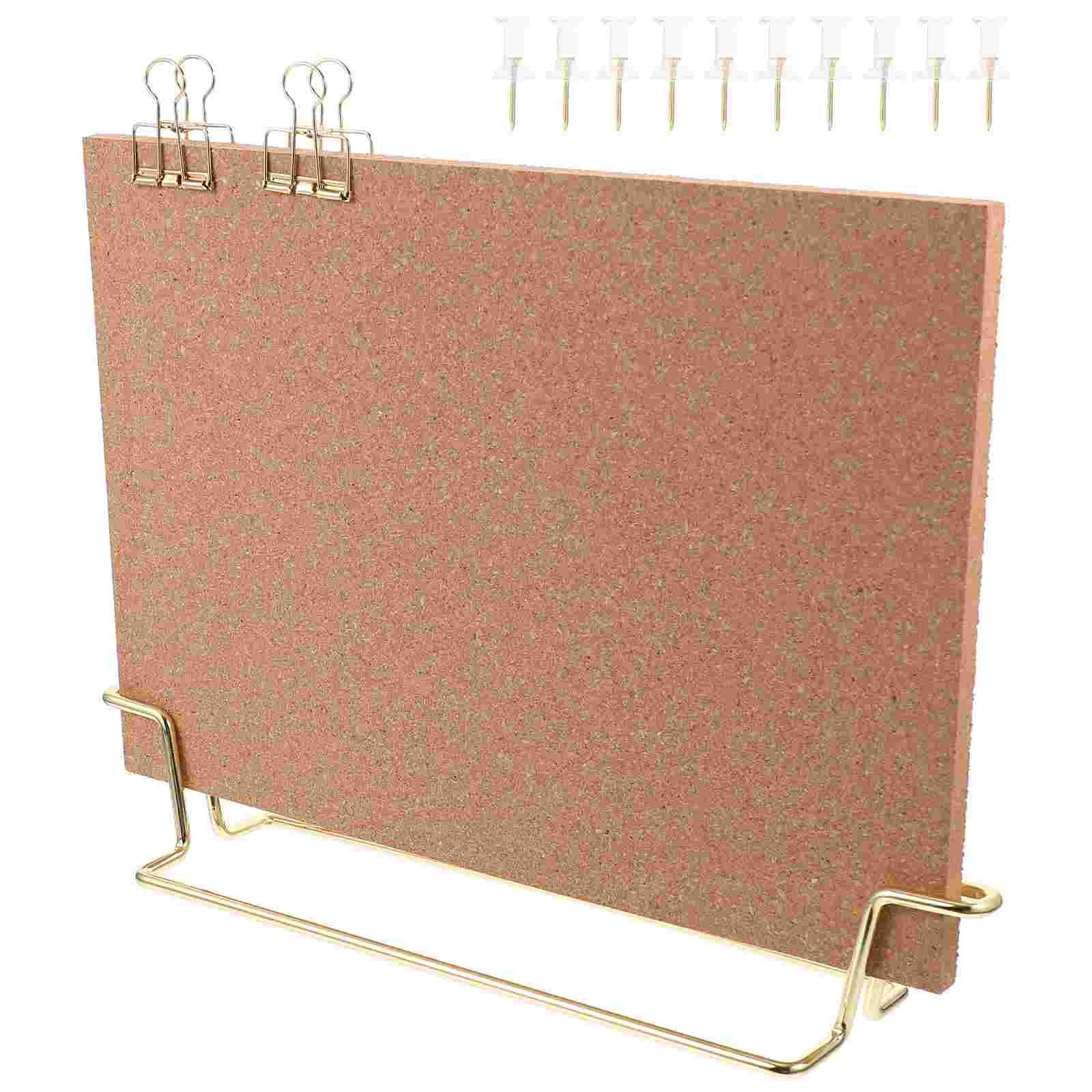 Message Board Cork Office Note Photo Wall Display Bracket Bulletin Boards for Desk Whiteboard Small Decor Metal Picture Desktop
