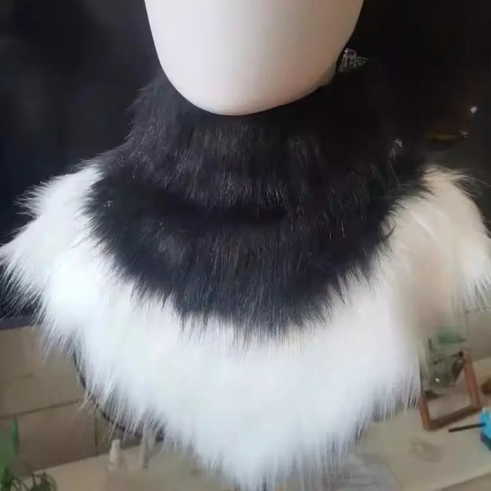 Furry Scarf Cosplay Anime Neck Fur Collar K Style Japanese Custom Single Color Multi Color