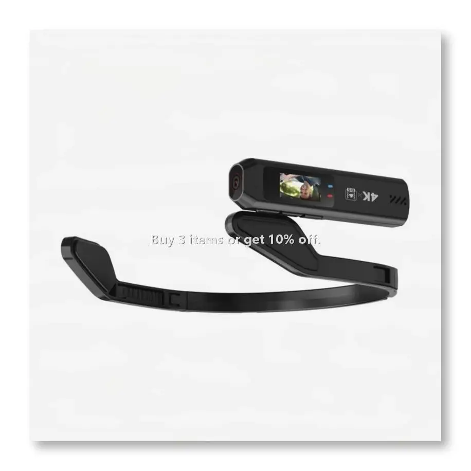 ◉4K Action Camera Head Mounted Camera with Image Stabilization for Outdoor First Person Video Recording Camera Vlog