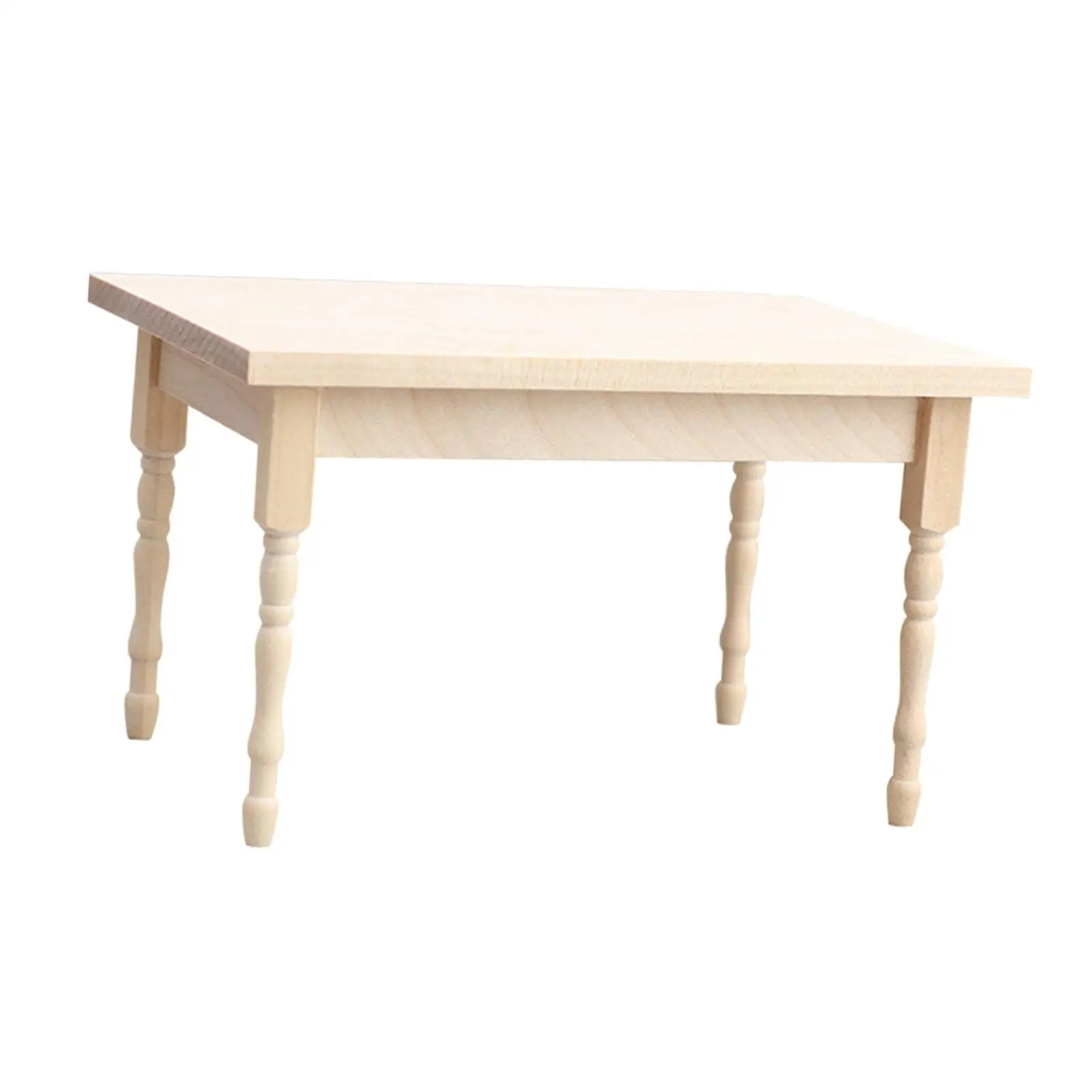 

Миниатюрный деревянный аксессуар для кукольного домика, масштаб 1:12, реалистичный, неокрашенный декор для винтажной сцены кукольного домика