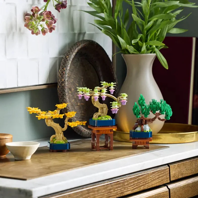 레고 블록 크리스마스 축제 10373 미니 레고 분재 남녀 조립 장난감 2025 신제품 크리스마스 선물