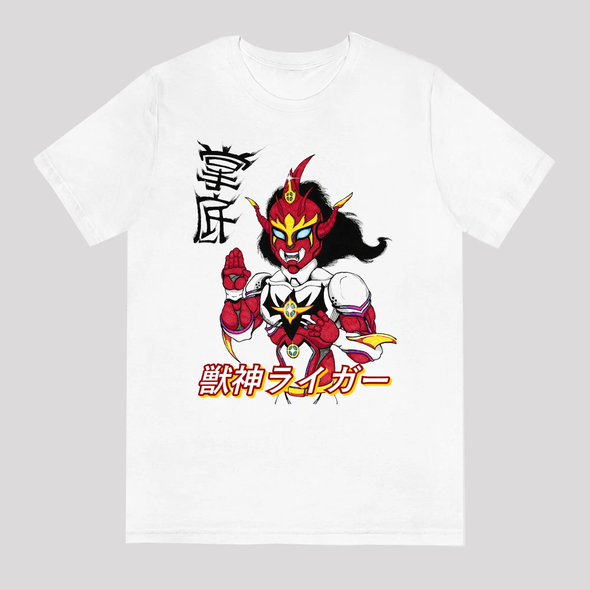 Jushin Thunder Liger Njpw Puroresu Men'S White T Shirt Size S To 5Xl