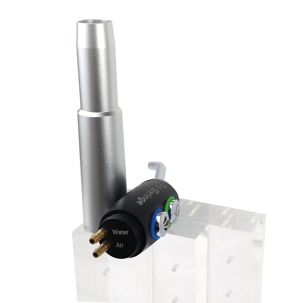 

NEW Type Dental Air Water Spray Triple Syringe Handpiece Dental Chair Accessories Air Water Syringe Black/SIiver