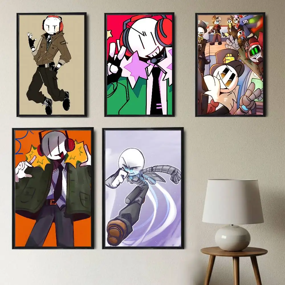 

game Henry Stickmin Collection High Quality Dorm Living Room Aesthetic Wall Decoration Painting Poster Stickers Gift