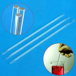 5pcs Stir Glass Stirring Rod Laboratory Tool 5/6*150/200/300 mm Lab Use