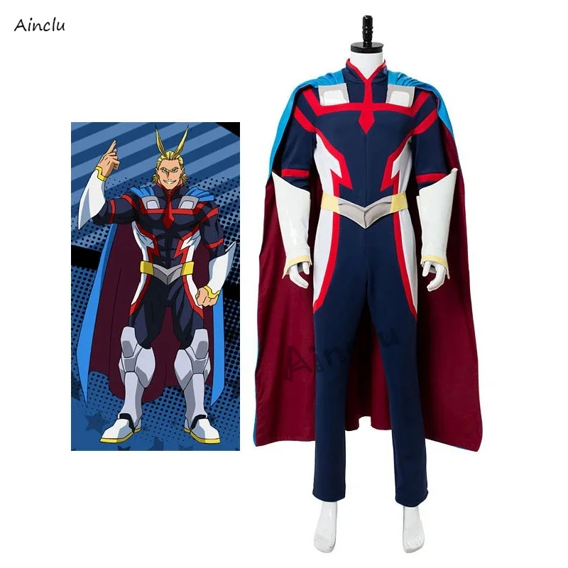 My Hero Academia All Might Cosplay Costume Halloween Adult Kid Customize Size