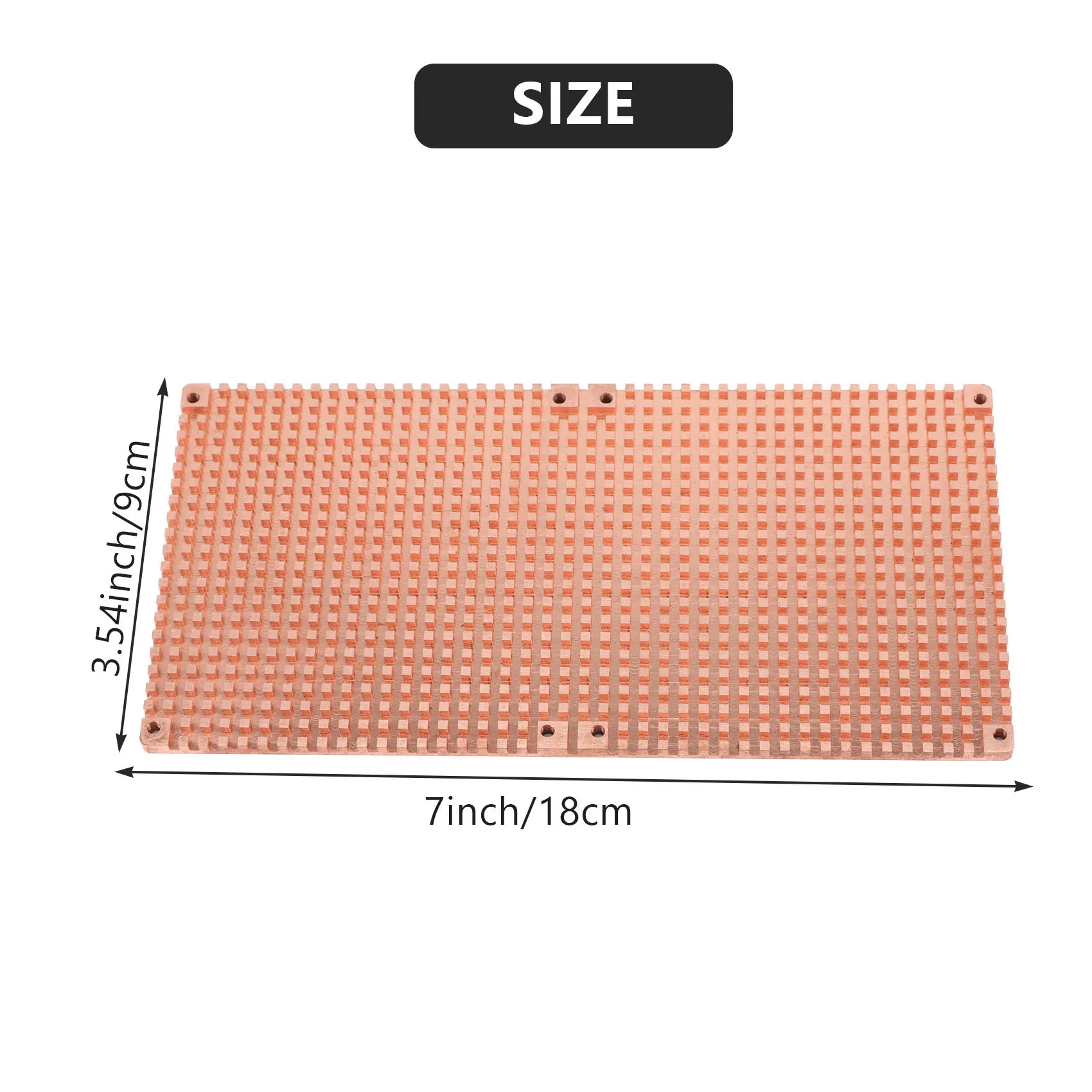 N35R_DU for RTX 3060 3080 Backplane Copper Heat Sink Radiator 90X180MM(4mm)