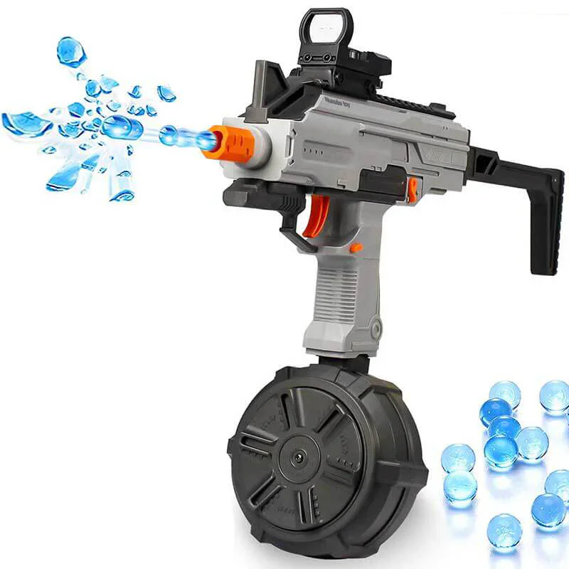 Elektryczny pistolet na kulki splatter UZI, szybki, automatyczny, z prędkością od 180 FPS i zasięgiem ponad 150 stóp.