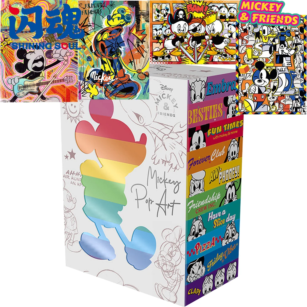 

Original SHINING SOUL Mickey and Friends Collection Cards Highly Beloved Cartoon Character Practical Exquisite Cards Kids Gifts