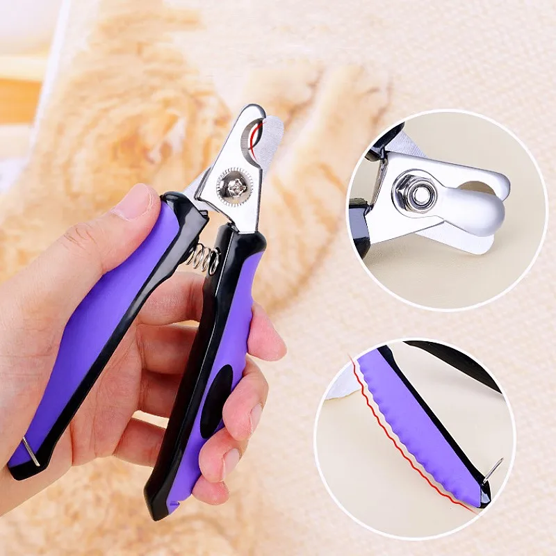 

Dog Nail Clippers Stainless Steel Pet Nailclippers Dog Grooming No Hurt Nail Trimmer for Dogs Paw Cleaning Tool Cat Nailclippers