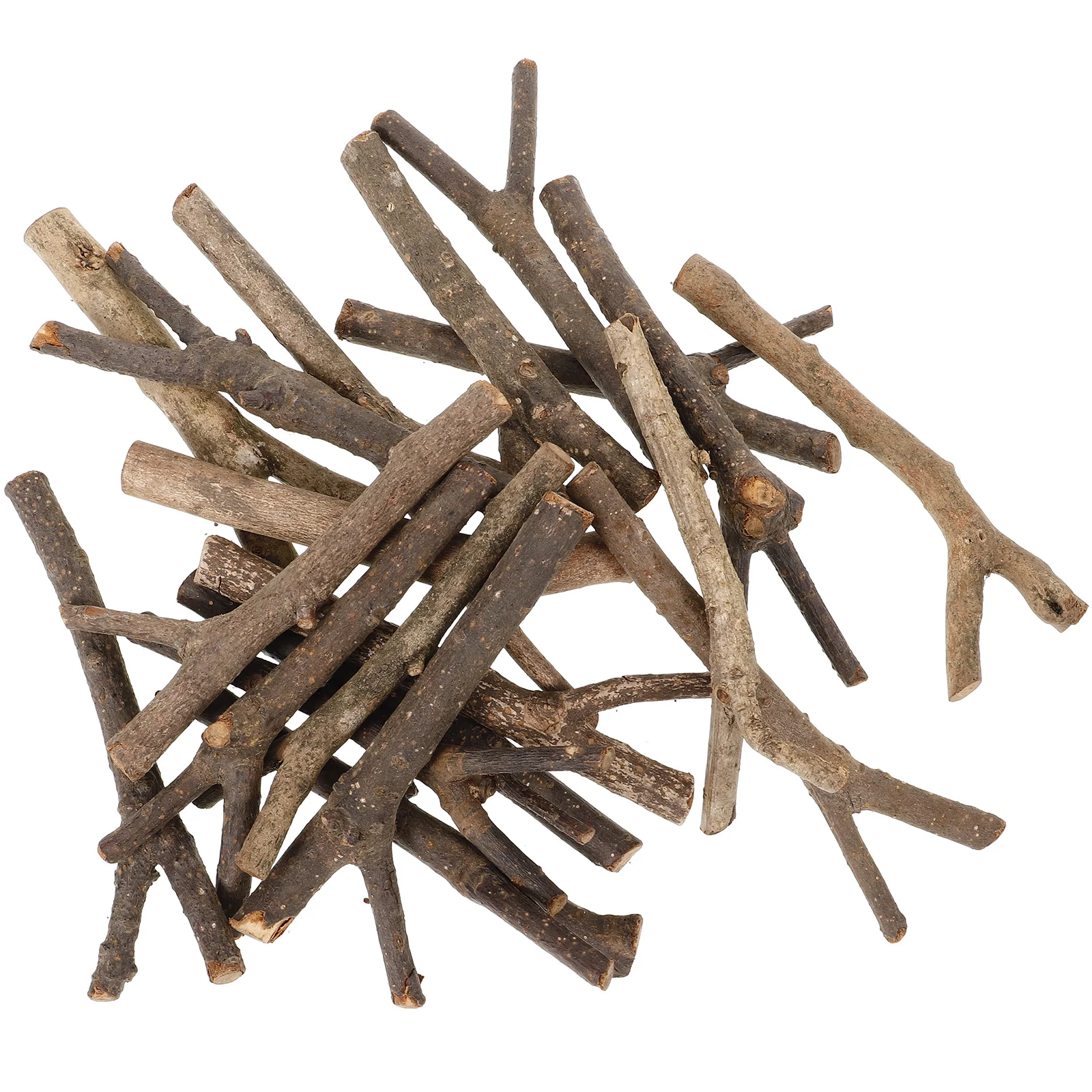 

20Pcs Wood Craft Sticks Natural Twigs for DIY Crafts Material Handicraft Accessories Wooden Branches Decorating Supplies