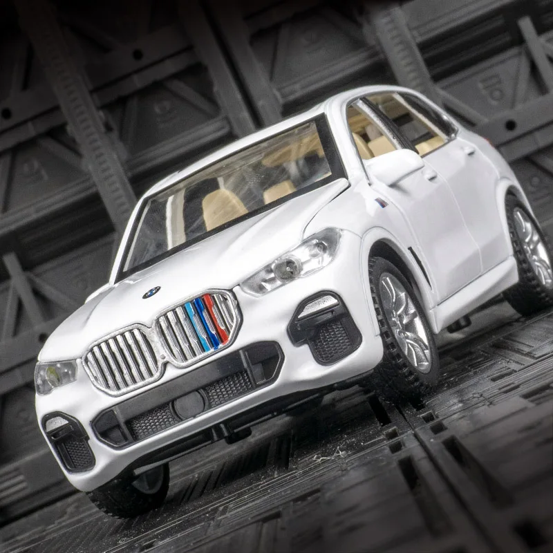 1:32 bmw x5 cidade suv fora de estrada carro liga modelo carro ornamento coleção porta e tampa do motor tronco pode abrir brinquedos das crianças