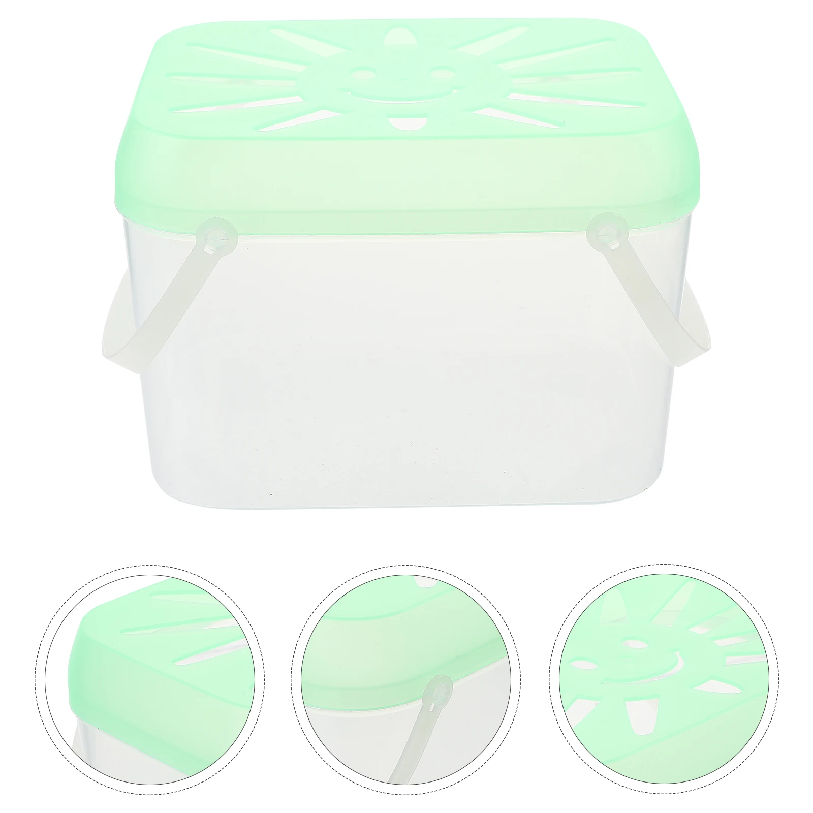 

Portable Transparent Plastic Fish Tank, Compact Durable Pp Aquarium For Small Pets, Breathable Fish Bowl For Home Office