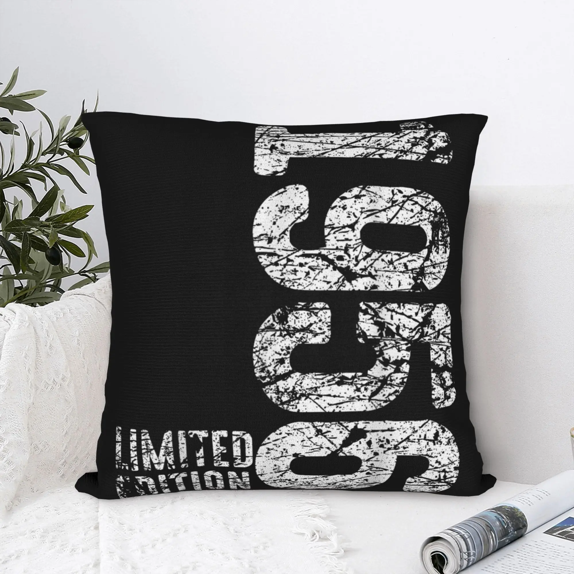 January 1956 70th Birthday Limited Edition Pillowcase Printed Polyester Cushion Cover 2026 Throw Pillow Case Cover Sofa Zipper