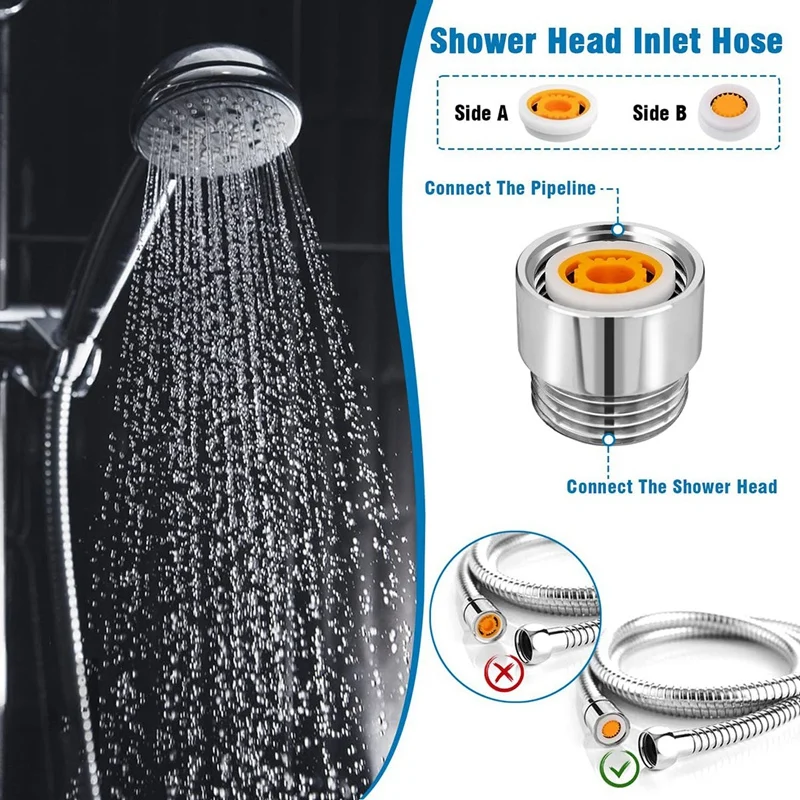 Flow Restrictor Shower Water Saver For Shower, 4 Pieces Water Flow Restrictor Set D, Up To 70% Water Saving