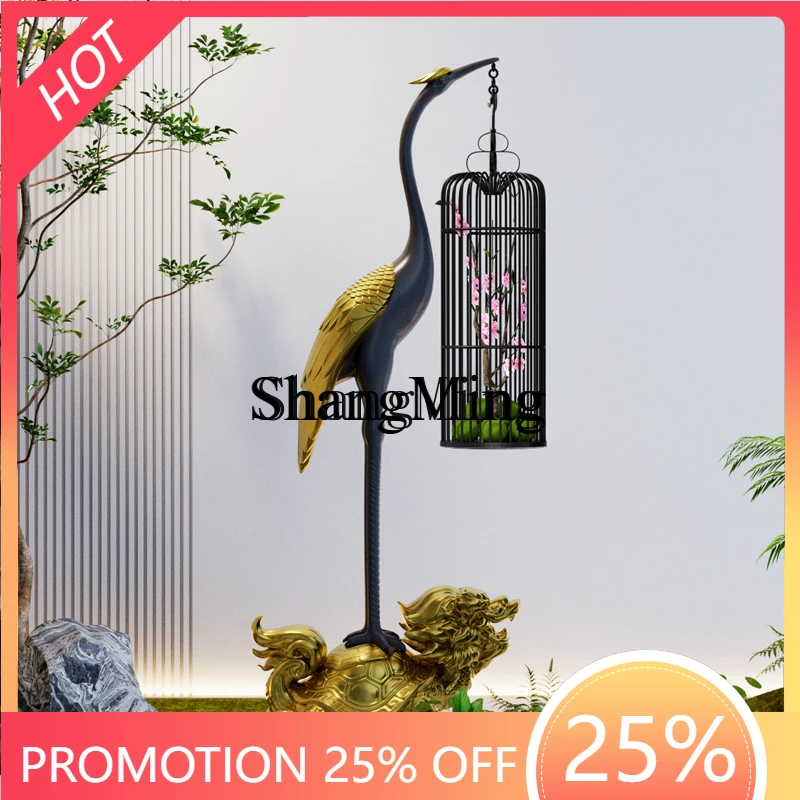 

ZYY Premium Crane Sculpture Homestay Zen floor-to-ceiling ornaments Hotel lobby courtyard landscaping Dry landscape decorations