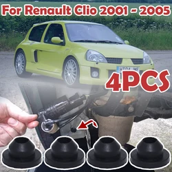 4X Windshield Washer Headlight Pump Seal Water Reservoir Gasket Grommet Mount Rubber Bung Cap Clip Plug For Renault Clio 01-2005