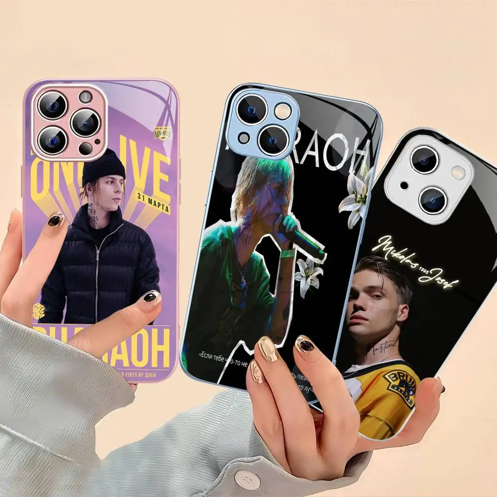 

Russia Rapper P-Pharaoh Tempered Glass For Iphone 14 13 12 11 Pro Mini XS MAX 14Plus X XS XR Fundas