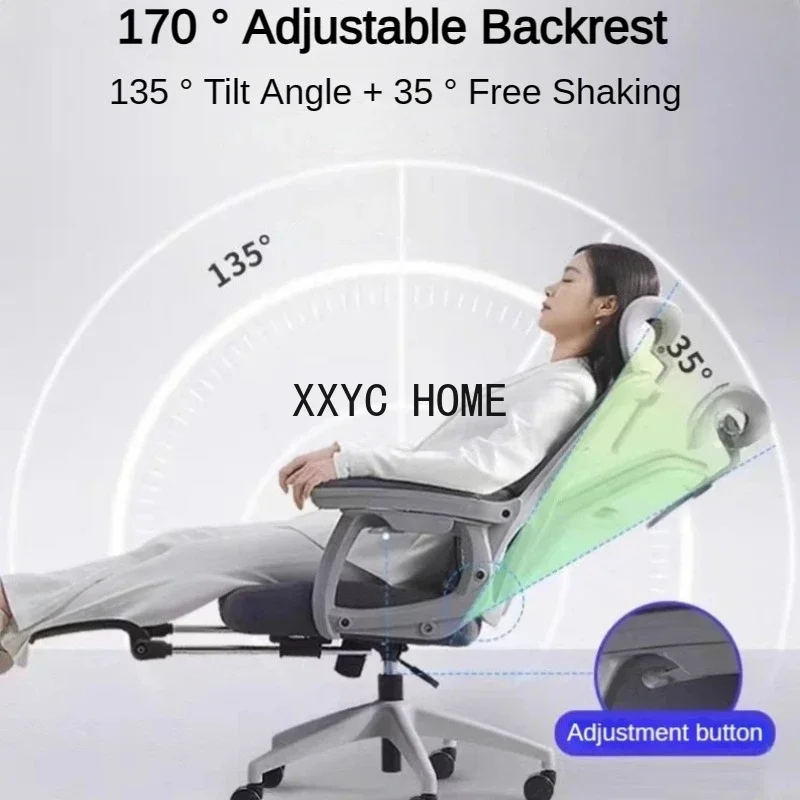 Ergonomic Office Chair with Lumbar Support, High Back Executive Chair, Swivel Desk Chair, Computer Task Chair, Mesh Gaming Chair