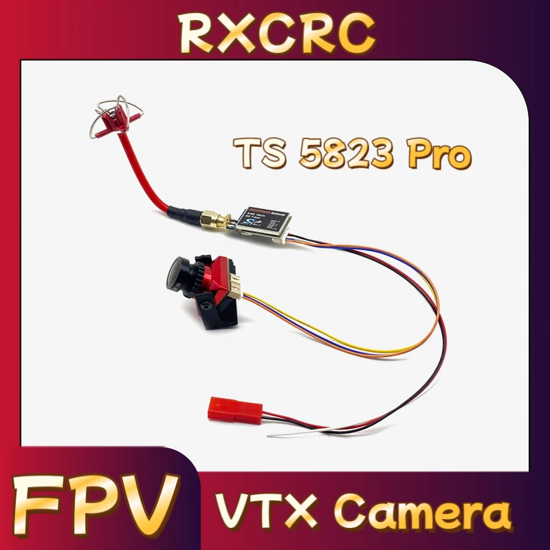 

RXC FPV Set 5.8G 48CH TS5823Pro 600mW VTX Transmitter and FPV CMOS B19 Camera 1500TVL lens 2.1mm Mini For RC Racing Drone Model