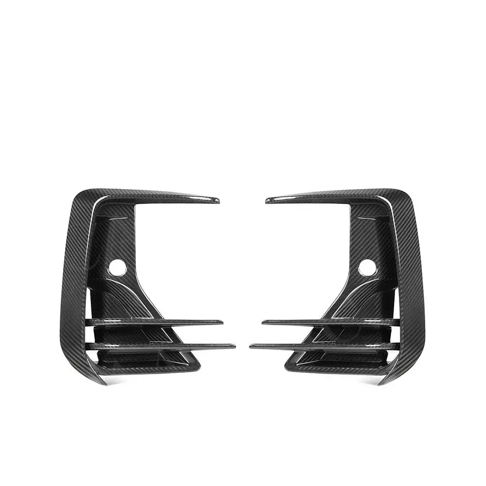 Front Bumper Air Vent Trim Canards For BMW iX3 G08i 2022 Dry Carbon Fiber 2PCS Wind Blade Air Dam Cover BodyKit FRP Car Styling