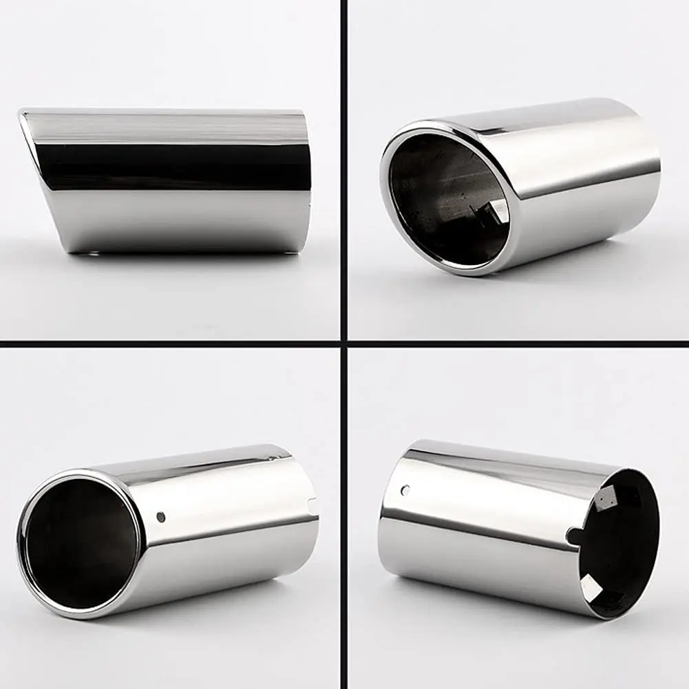 Stainless Steel Exhaust Muffler Tip 3 Inch/7.6cm Inlet Muffler, Compatible with Audi, VW CC 2012-2015/ Passat 2011-2015 / Tiguan
