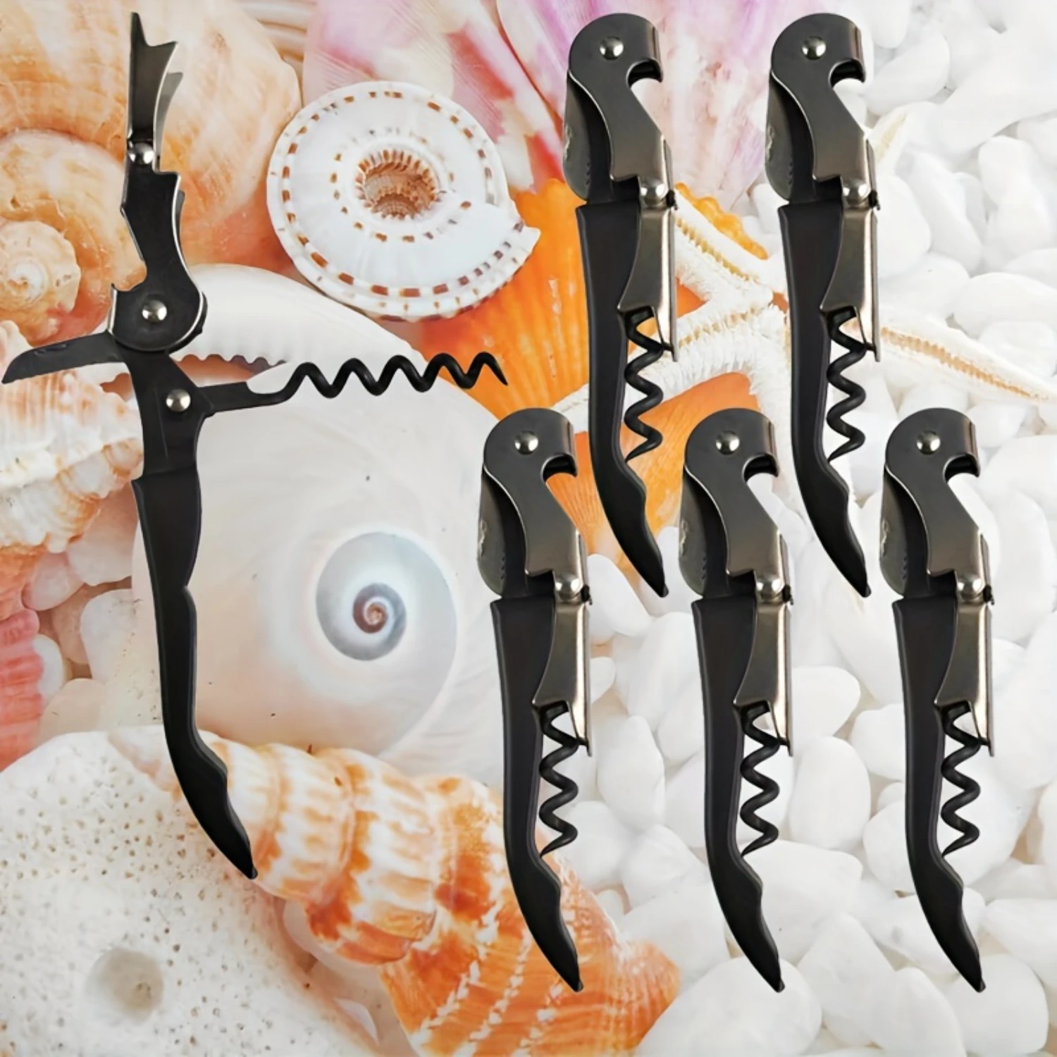 6pcs Metal Black Seahorse  Bottle Opener, Suitable For New Year, Valentines Day, And Birthday Parties Camping moon Ultem edc Mre