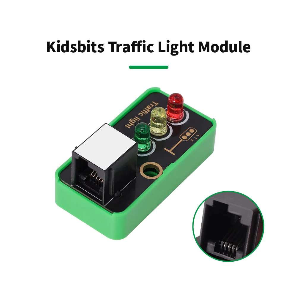 3/5PCS KIDSBITS Traffic LED Module STEM Electronic Building Blocks For Arduino UNO/MEGA2560 Projects STEAM Maker DIY Components