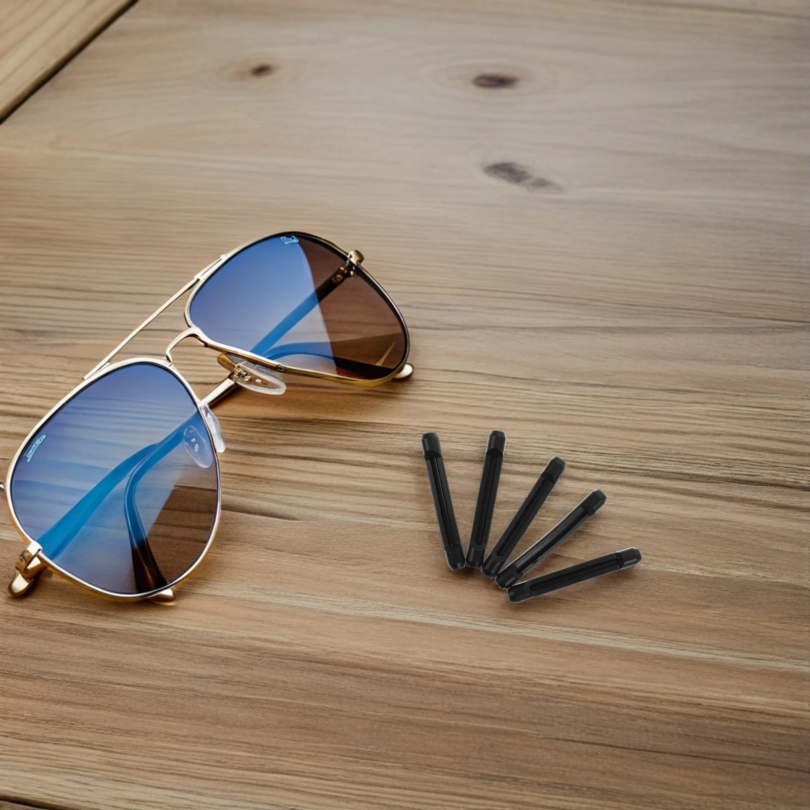 

Silicone Eyeglass Temple Tips Black Anti-Slip Replacement Sleeves For Glasses Sunglasses Eyewear Retainers Grips Labor