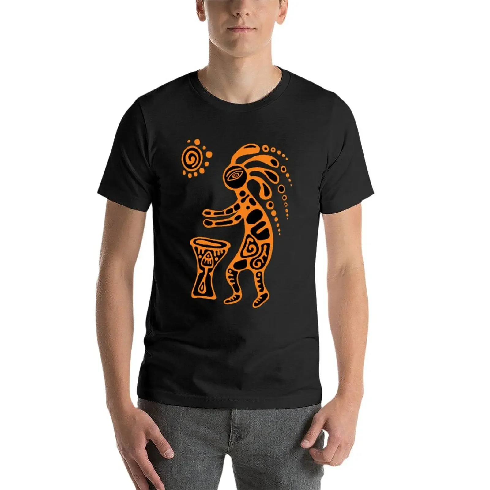 orange shaman T-Shirt sublime cute tops t shirt men