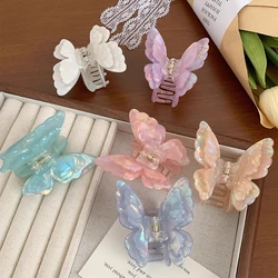 Double Butterfly French Hairpin Girls Gentle Hair Decoration Butterfly Hair Accessories Sweet Princess Shark Clip HairDecoration