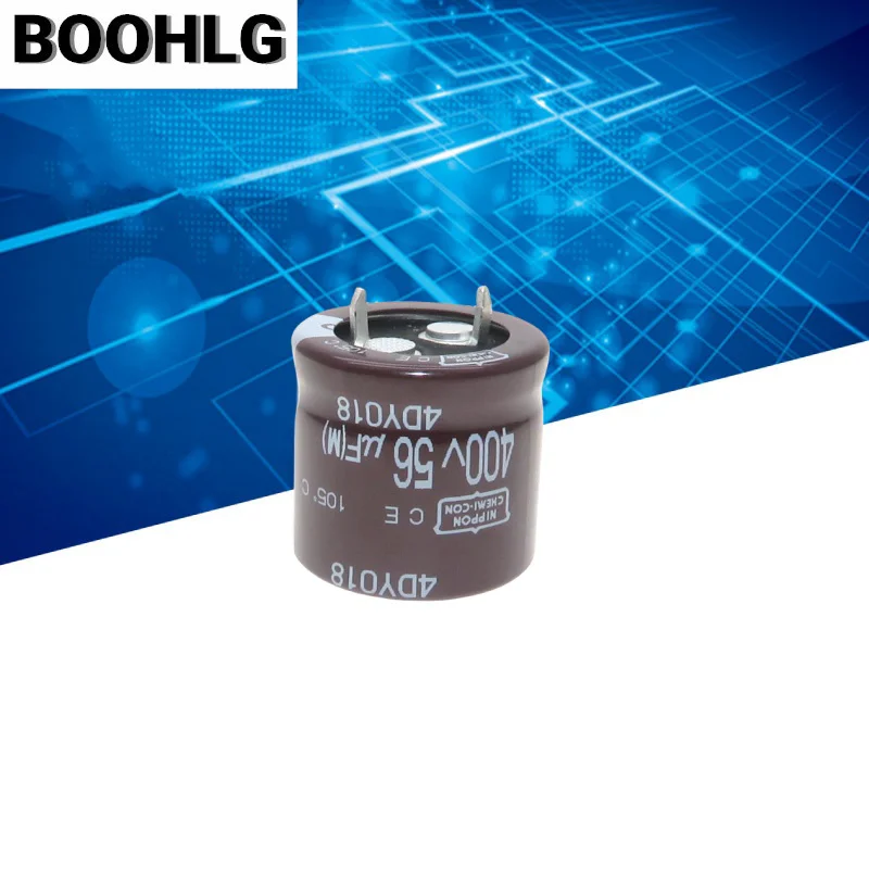 2PCS 100% Original 56UF 400V สีดําเพชร Electrolytic Capacitor 400V 56UF 22X20 105 องศา