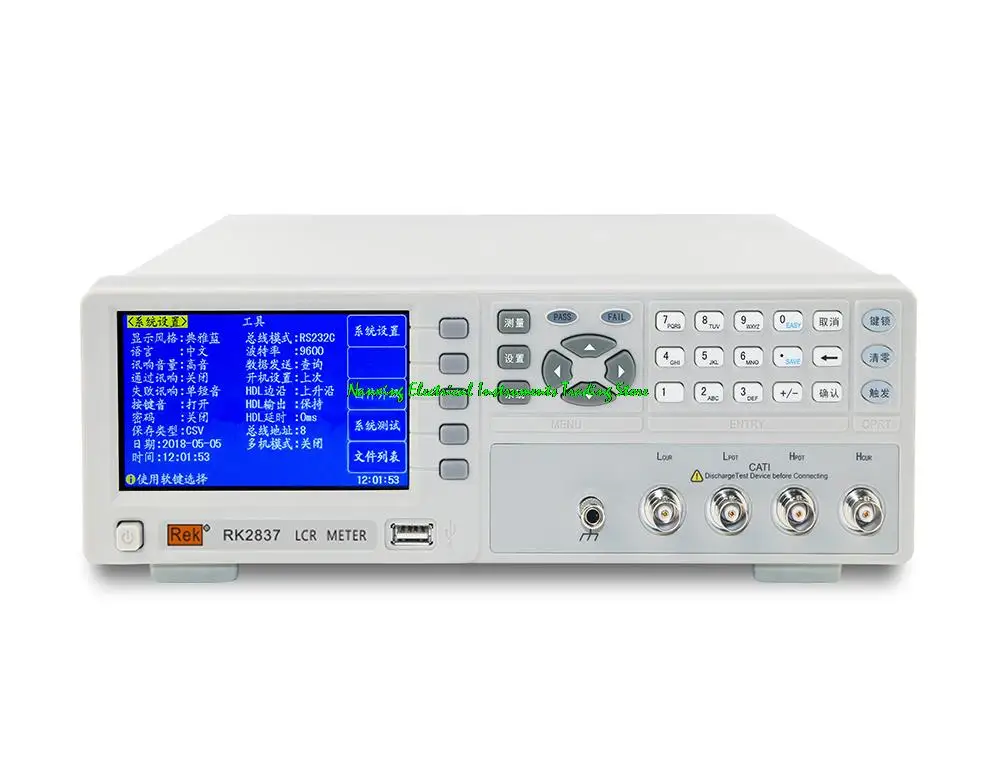 

Fast arrival RK2837/RK-2837 High precision Digital LCR meter tester 50Hz – 100kHz, 10mHz Stepping,Accuracy: 0.05%;