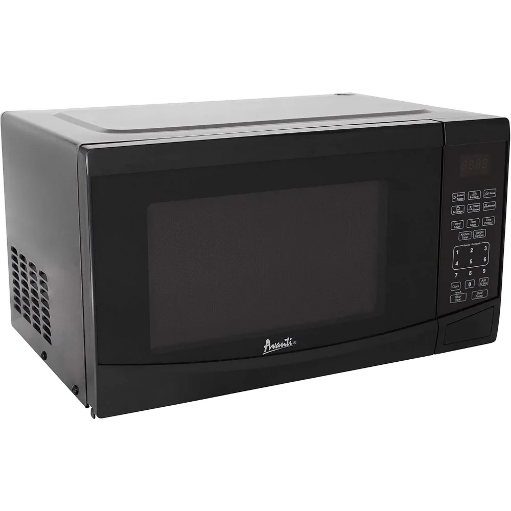 

Microwave Oven, 0.9 Cu.Ft. 900-Watts Compact with 10 Power Levels and 6 Pre-Set Cooking Settings, Speed Defrost, Glass Turntable