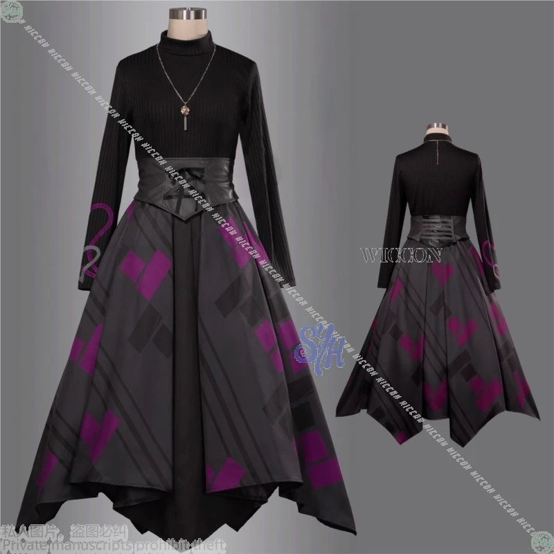 Proyecto Sekai Asahina Mafuyu disfraz de Cosplay ン Idol escenario otoño falda gótica de manga larga Lolita Halloween