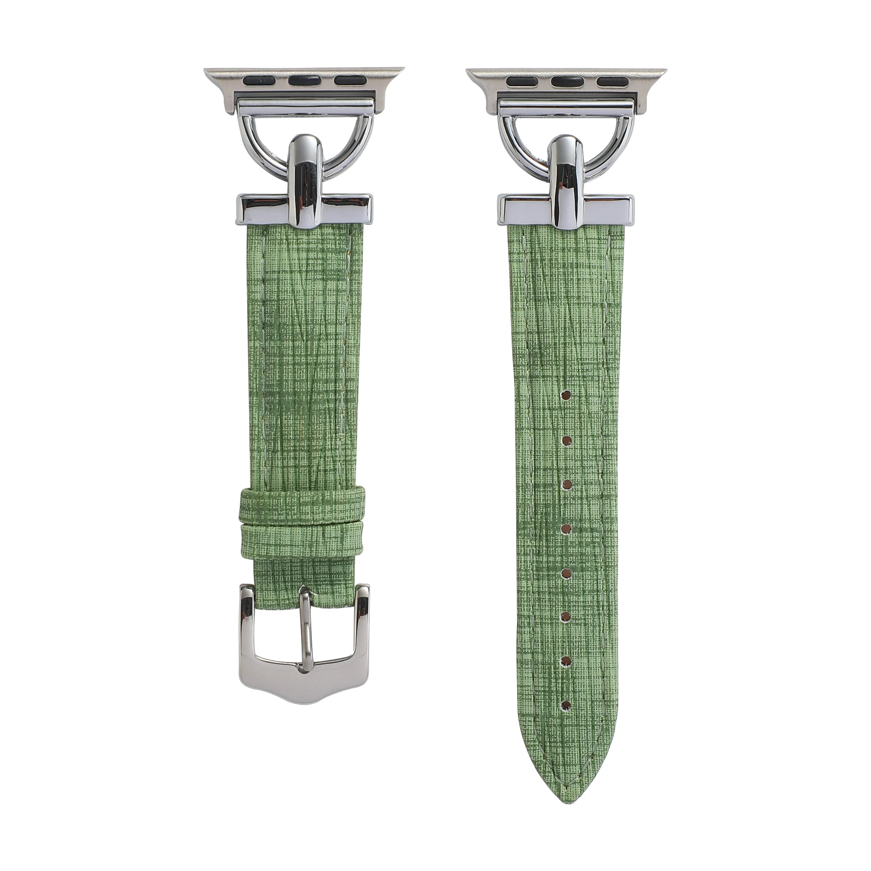 Leather+Metal Strap for Apple Watch Ultra 49mm 10 9 8 7 46mm 45mm 41mm Tree Pattern Bracelet Wristband 6 5 4 3 SE 44mm 42mm 40mm