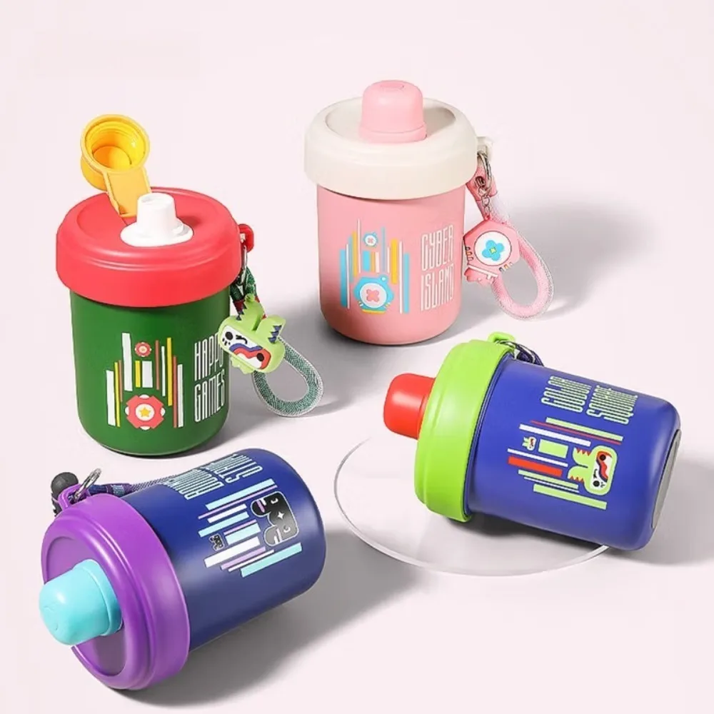 كوب كوكر كينج 480 مل ترمس محمول مع غطاء مضاد للانسكاب كوب ماء من الفولاذ المقاوم للصدأ ترمس بقطر كبير سهل التنظيف #6