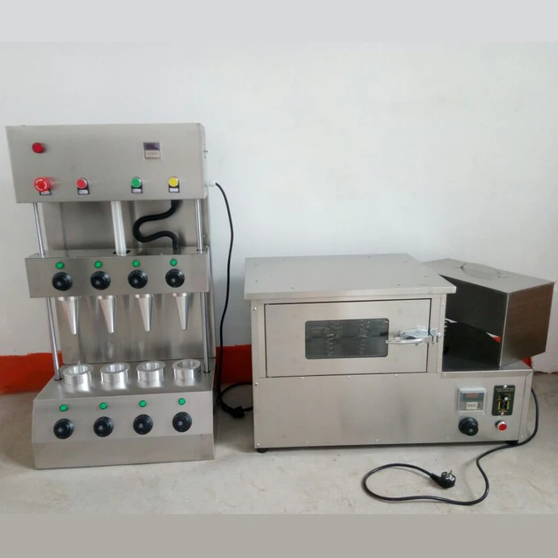 Automatic Set Ice Cream Maker Pizza Biscuit Waffle Cone Edible Coffee Tea Cup Make Machine