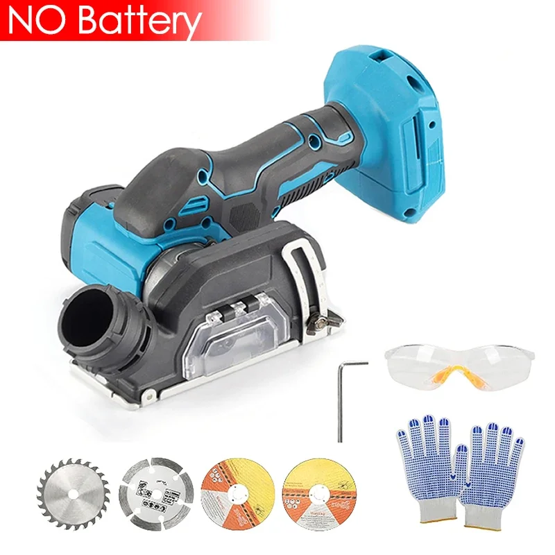 3 Inch Mini Angle Grinder Wireless 3 Inch Electric Cutting Circular Saw Carpenter Power Tool for Makita Battery (NO Battery)