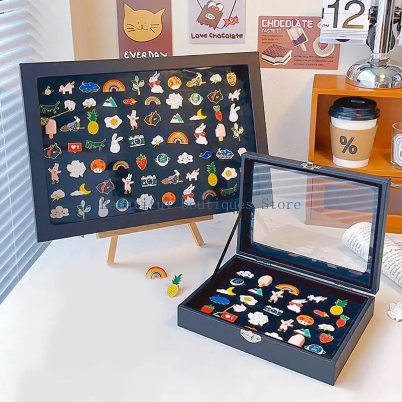 U4LF الحلقات العملية والدبابيس تعرض مربع عرض أفخم كبير للجدار أو الطاولة #3