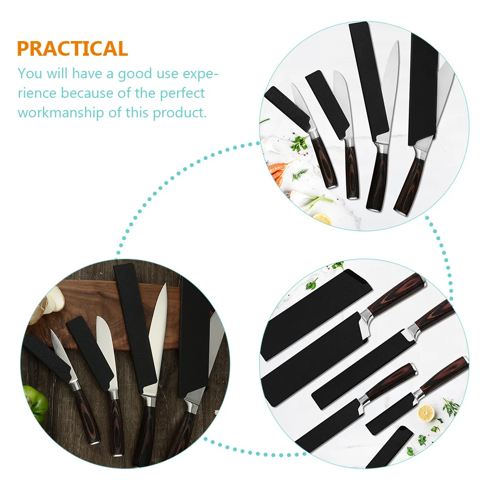 

4Pcs Cutter Cover Portable Kitchen Protector Wear-Resistant Sleeve Travel Household Daily Use Camping Cutter Guard