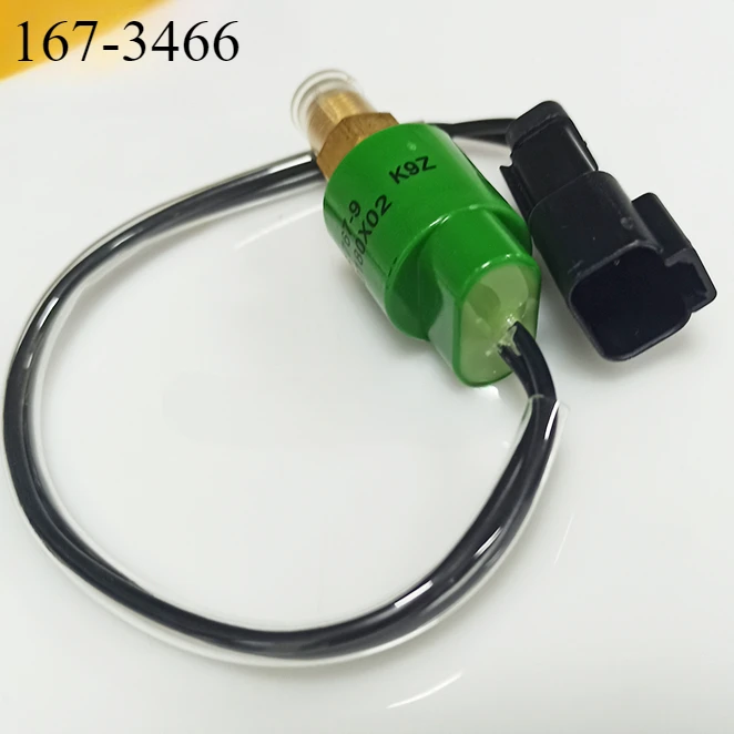 Square Plug Pressure Sensor Switch 1673466 20PS767 167-3466 106-0180 1060180 for Track Excavator 303CR 307B 307BSB 307C