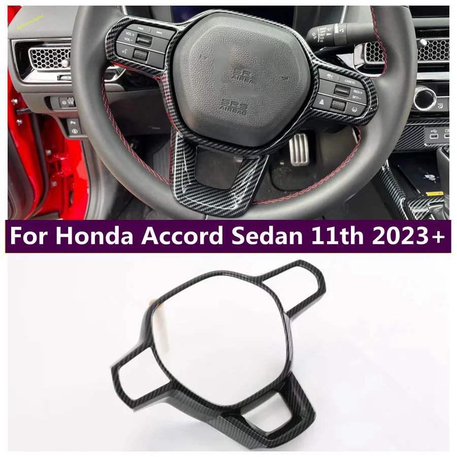 

Steering Wheel Bottom Protective Decor Frame Fit For Honda Accord Sedan 11th 2023 2024 Interior Car Accessories