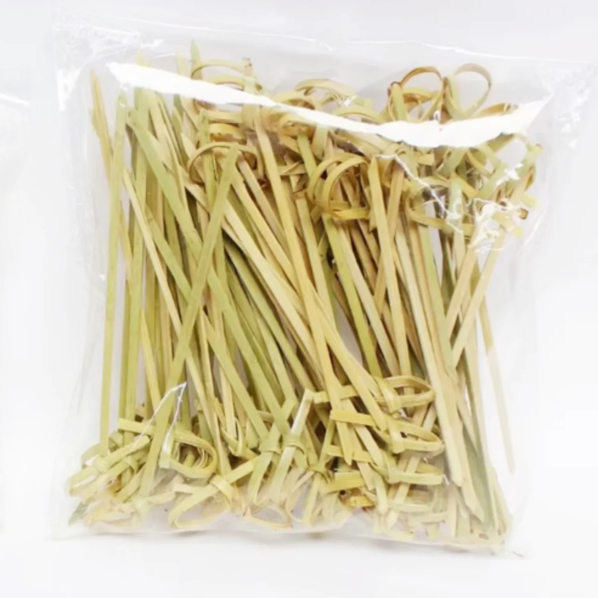 1Pack/100Pcs Bamboo Fruit Stick Length 6.5/12/15/18cm Disposable Hamburger Stick Dim Sum Sushi Cocktail Stick Kitchen Party Tool