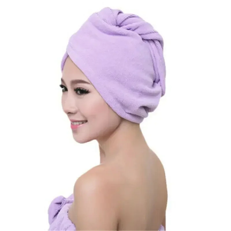 Turban Head Wrap Bathing Tools Microfibre After Shower Hair Drying Wrap Womens Girls Ladies Towel Quick Dry Hair Hat Cap Pink