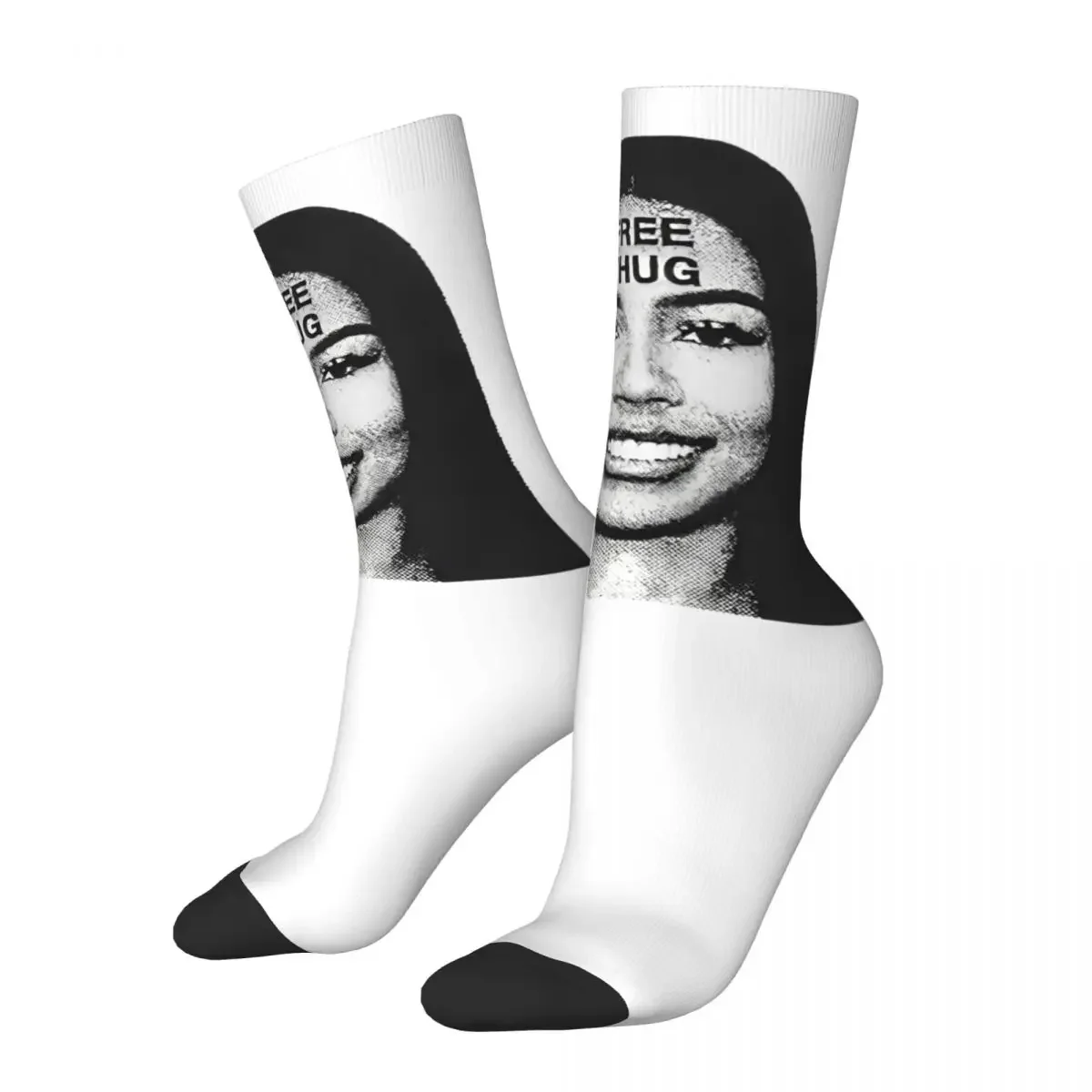 Rapper Youngs Free Thug Smile Socks Men Women Polyester Casual Socks High Quality Spring Summer Autumn Winter Middle Tube Socks