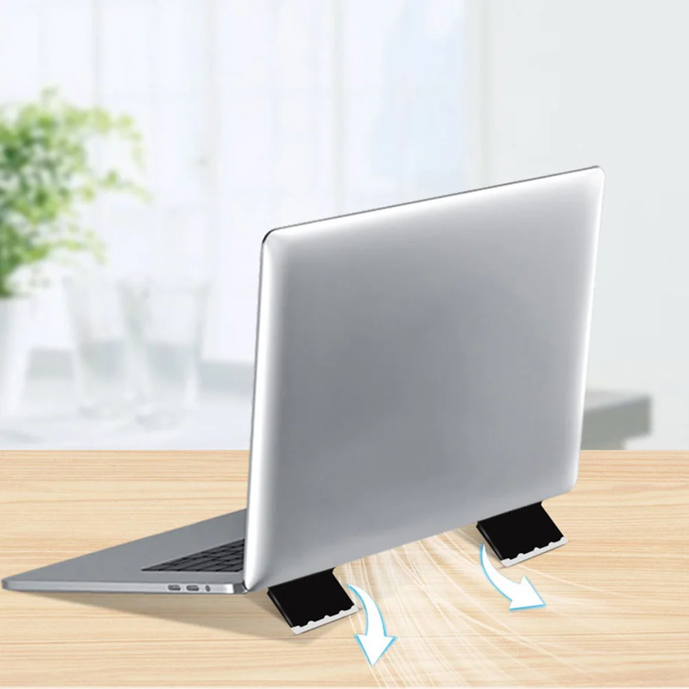 

4Pcs Notebook Stand Sturdy Laptop Riser with Enhanced Ventilation Collapsible Design for Desk Use Ergonomic Holder for Comfort