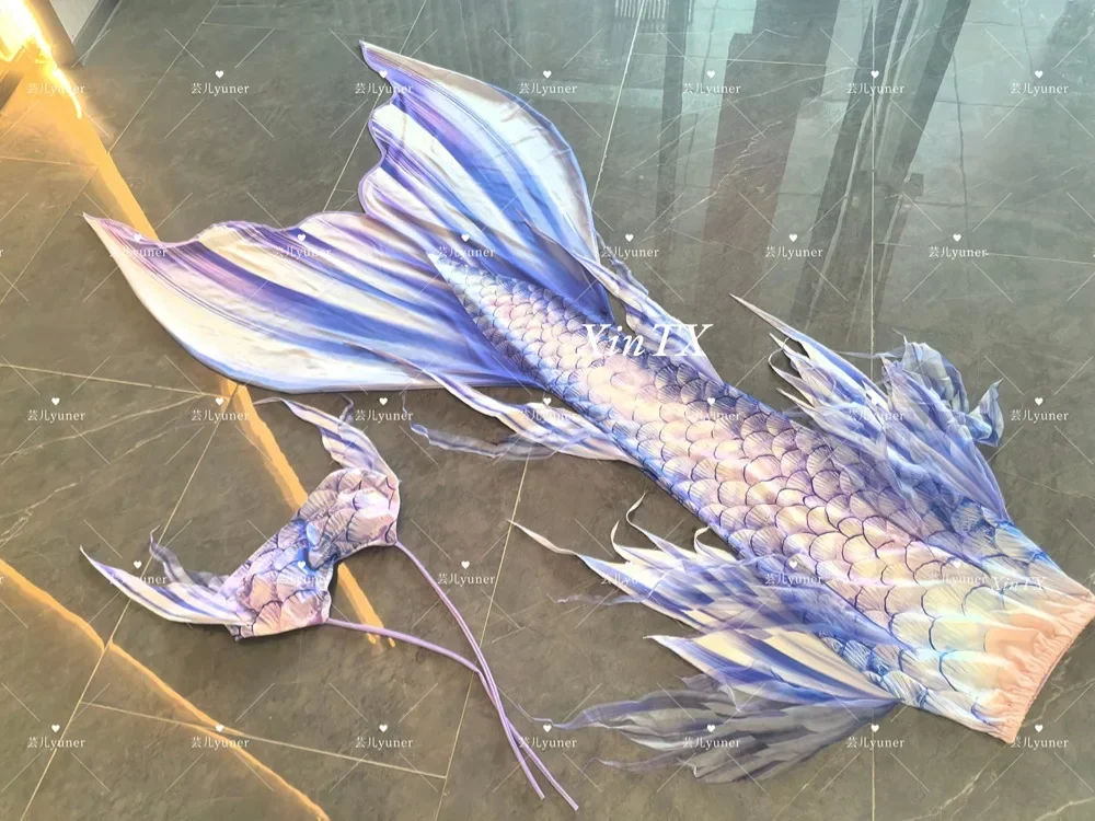 New Simulated Mermaid Tail Female Split Swimsuit Princess Skirt Mermaid Swimming Costume Cosplay Qi Yu Design Elements view 6