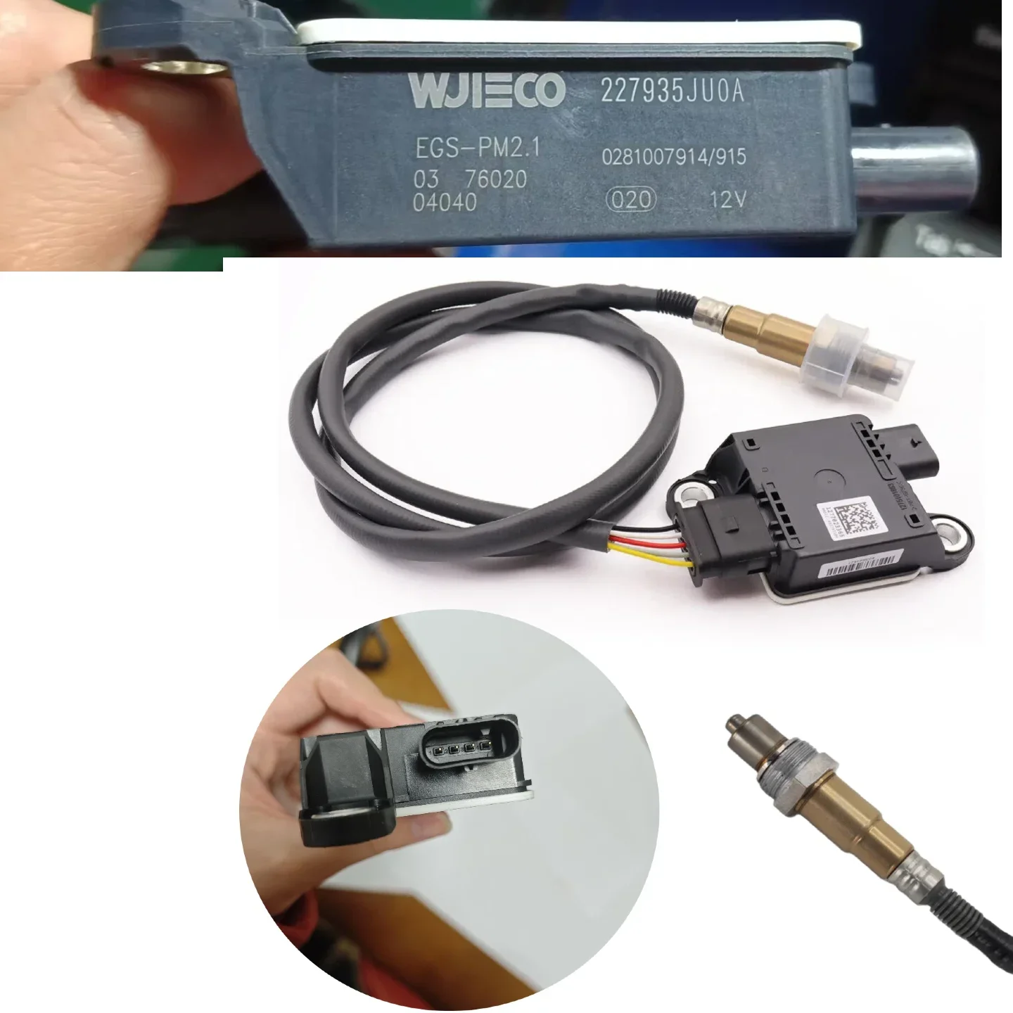 227935JU0A 0281007914 0281007915 PM Sensor Fits Diesel RENAULT car WJIECO Diesel Exhaust Particulate Matter Sensor